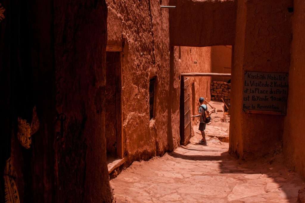 Quiet alley in Marrakech, Morocco. Is Morocco safe?