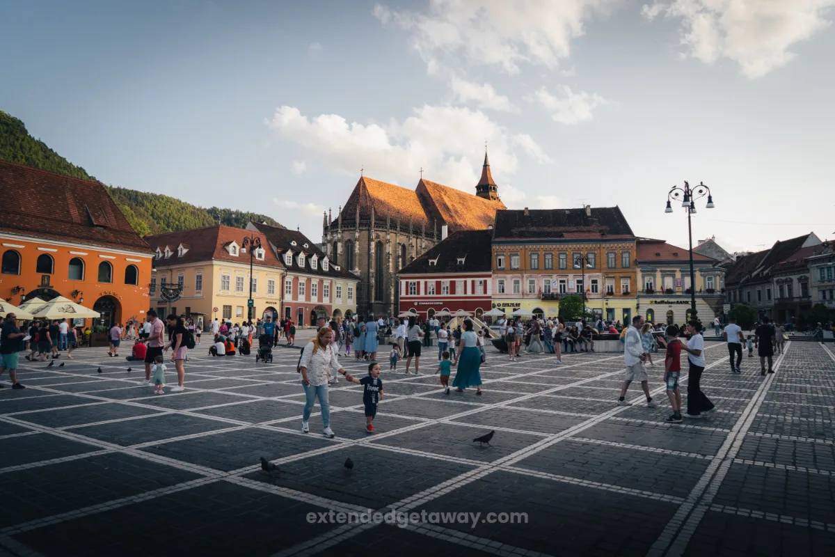 Council square Brasov, the perfect spot in this Romania itinerary