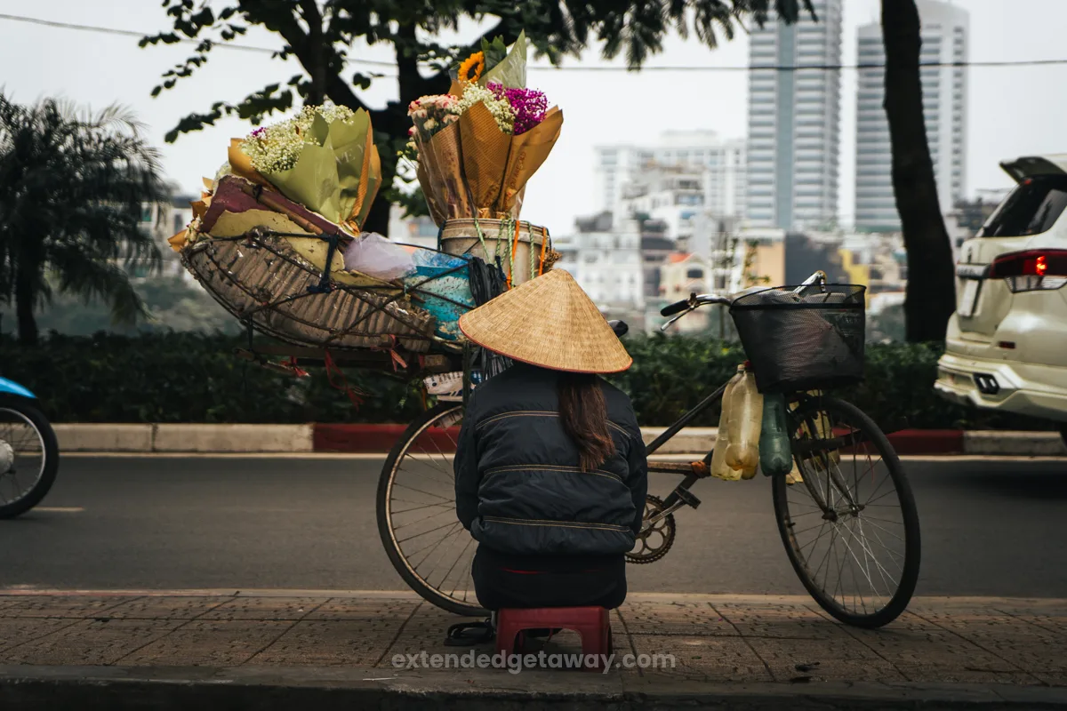 Vietnamese Lady in Hanoi. Travel photography for beginners
